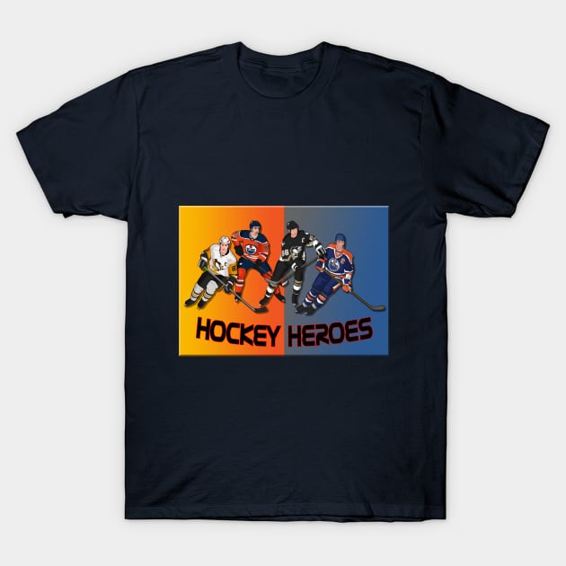 Hockey heroes T-Shirt by lytebound